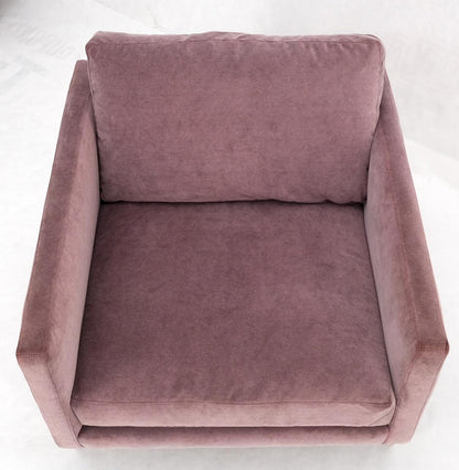 EstablishedLines Brass Frame Shape Base Cube Shape Lounge Chair
