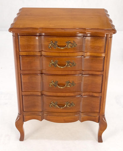 EstablishedLines Country French Solid Cherry Miniature Dresser Chest of Drawers Stands 4 Drawers