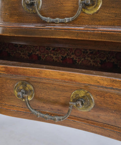 EstablishedLines Two Drawers Spanish Colonial Heavy Solid Wood Planks Construction Chest Dresser