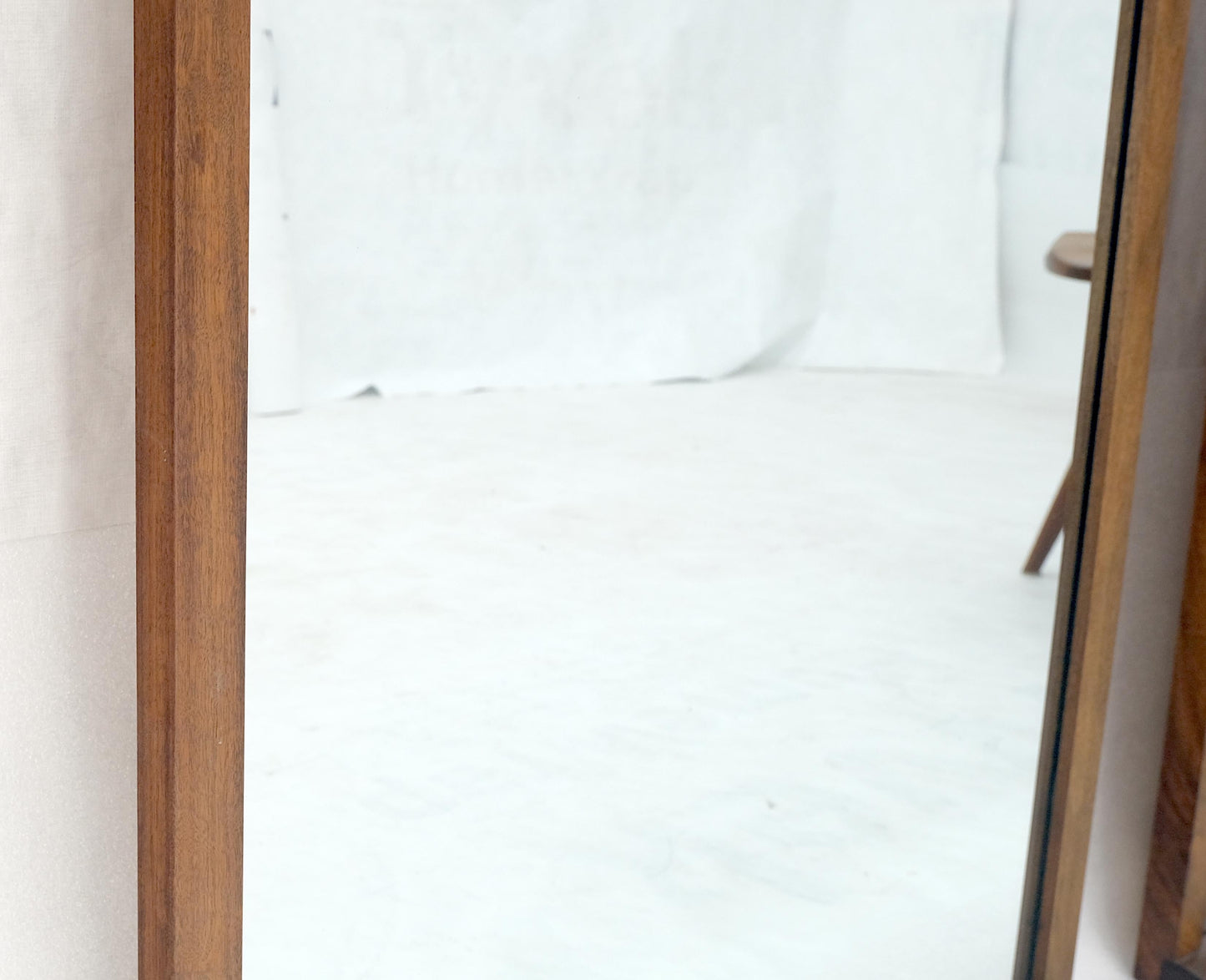 EstablishedLines Pair of Mid Century Modern Rectangle Walnut Wall Mirrors by John Stuart MINT!