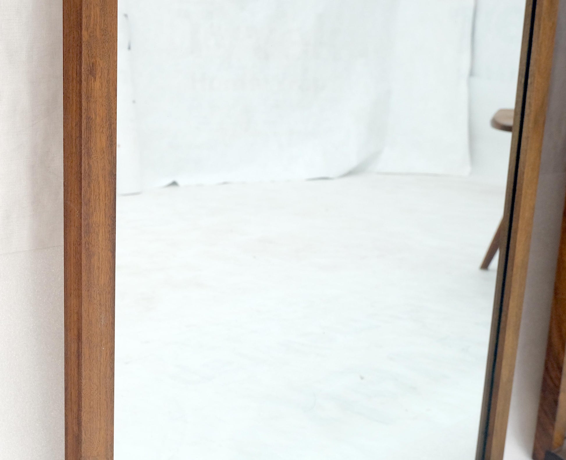EstablishedLines Pair of Mid Century Modern Rectangle Walnut Wall Mirrors by John Stuart MINT!