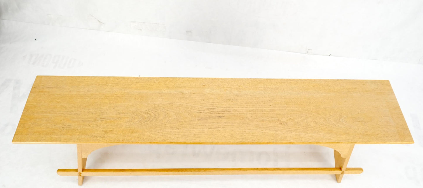 EstablishedLines Arts & Crafts Studio Made Long Oak Bench