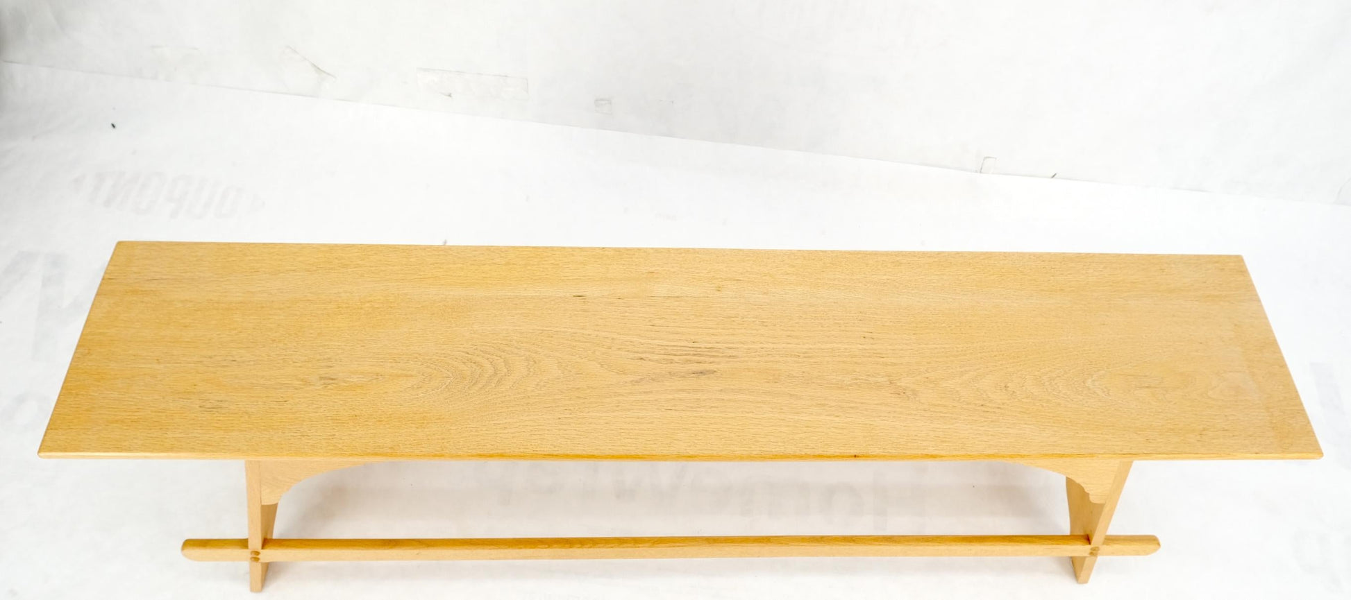 EstablishedLines Arts & Crafts Studio Made Long Oak Bench