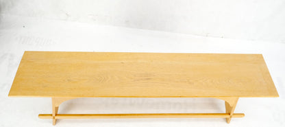 EstablishedLines Arts & Crafts Studio Made Long Oak Bench