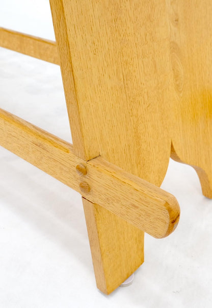 EstablishedLines Arts & Crafts Studio Made Long Oak Bench