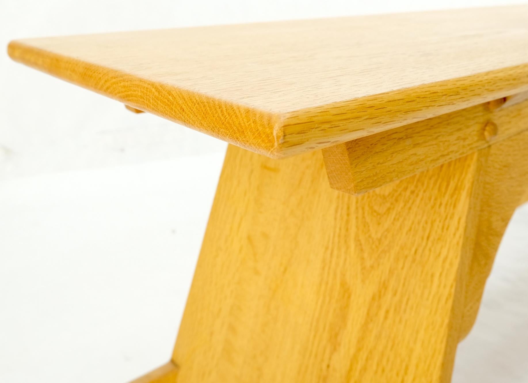 EstablishedLines Arts & Crafts Studio Made Long Oak Bench