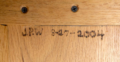EstablishedLines Arts & Crafts Studio Made Long Oak Bench