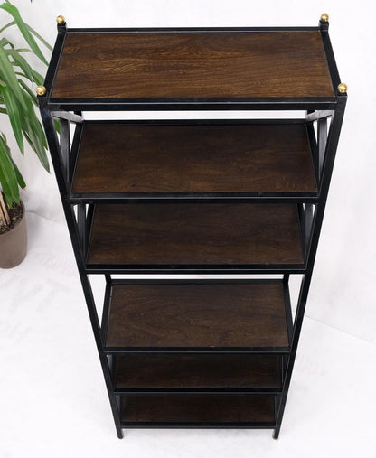 EstablishedLines Metal X Shape Base Six Tier Shelves Etagere
