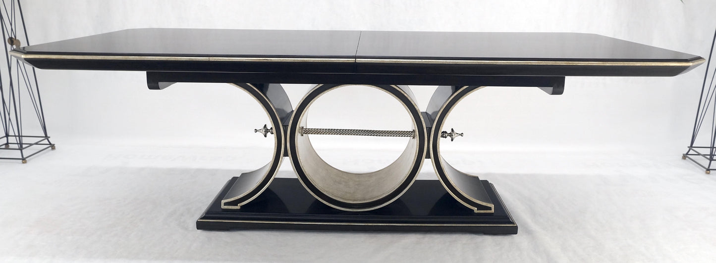 EstablishedLines Maitland Smith Bolero 8' Long Dining Table 127" Total Length One Leaf Espresso