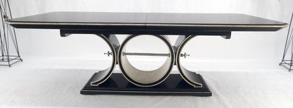 EstablishedLines Maitland Smith Bolero 8' Long Dining Table 127" Total Length One Leaf Espresso