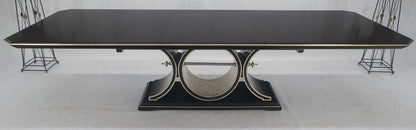 Maitland Smith Bolero 8' Long Dining Table 127" Total Length One Leaf Espresso