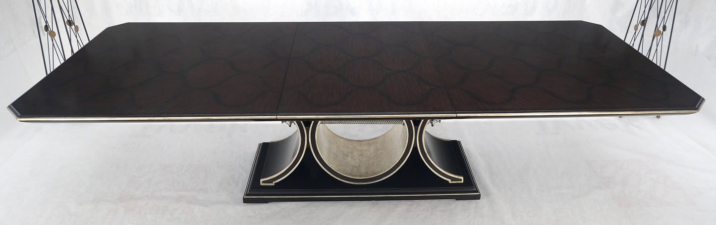 Maitland Smith Bolero 8' Long Dining Table 127" Total Length One Leaf Espresso