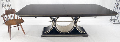 Maitland Smith Bolero 8' Long Dining Table 127" Total Length One Leaf Espresso