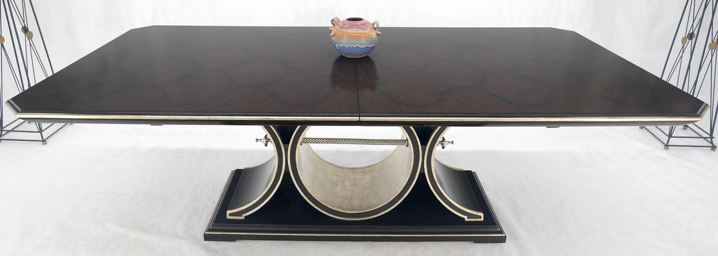 Maitland Smith Bolero 8' Long Dining Table 127" Total Length One Leaf Espresso