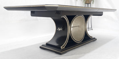 Maitland Smith Bolero 8' Long Dining Table 127" Total Length One Leaf Espresso