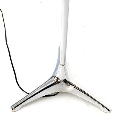 EstablishedLines Mid Century Modern Chrome Triangular Star Shape Base Floor Lamp