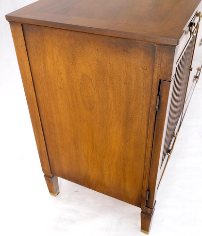 John Stuart American Mid-Century Modern Walnut Long Dresser Credenza Brass MINT!
