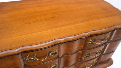 EstablishedLines Solid Cherry Country French Brass Pulls 7 Drawers High Chest Dresser MINT!