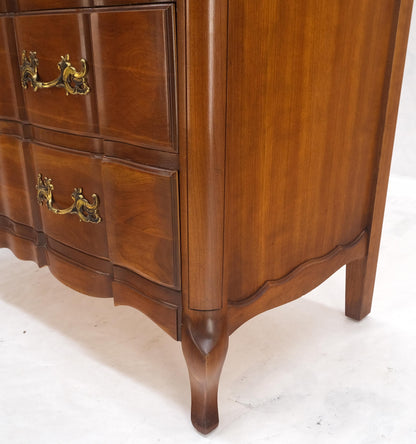 EstablishedLines Solid Cherry Country French Brass Pulls 7 Drawers High Chest Dresser MINT!