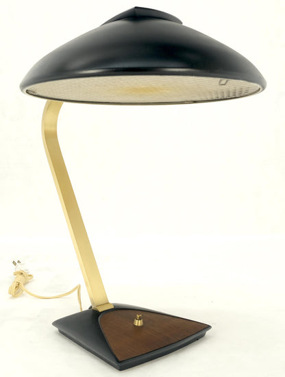 EstablishedLines Vintage c1970s Italian Mid Century Modern Adjustable Brass Desk Table Lamp MINT!