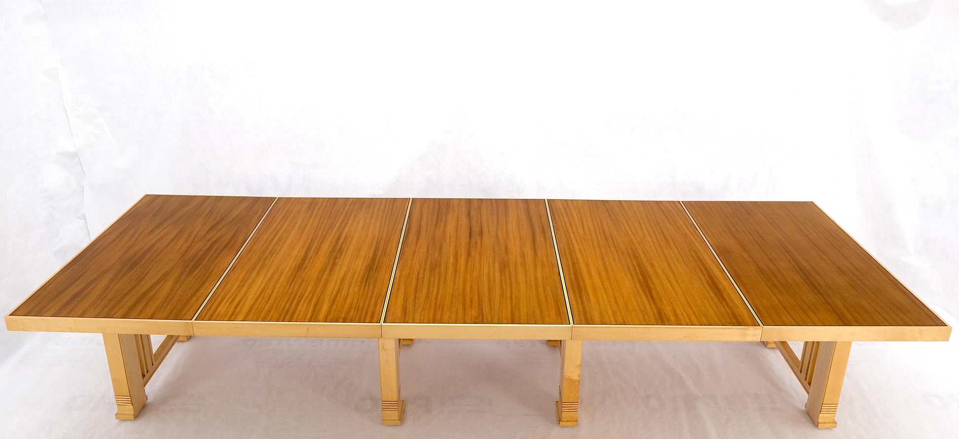 EstablishedLines Very Large 3 Leaves Square Gate Leg Dining Conference Custom Table