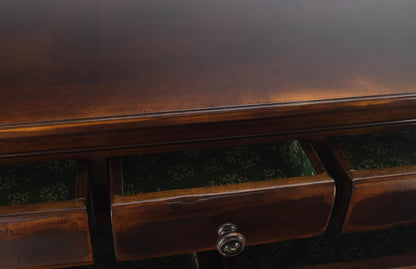 Large 7 Drawer Faux Bamboo Legs Turned Knobs Italian Dresser Commode Chest MINT!