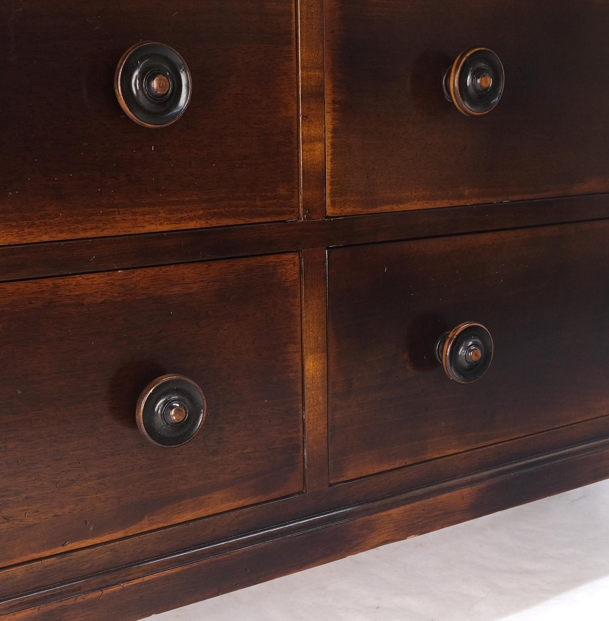 EstablishedLines Large 7 Drawer Faux Bamboo Legs Turned Knobs Italian Dresser Commode Chest MINT!