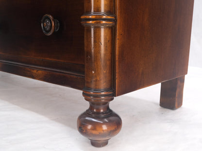 Large 7 Drawer Faux Bamboo Legs Turned Knobs Italian Dresser Commode Chest MINT!