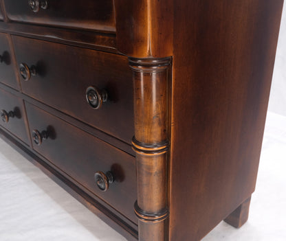 Large 7 Drawer Faux Bamboo Legs Turned Knobs Italian Dresser Commode Chest MINT!