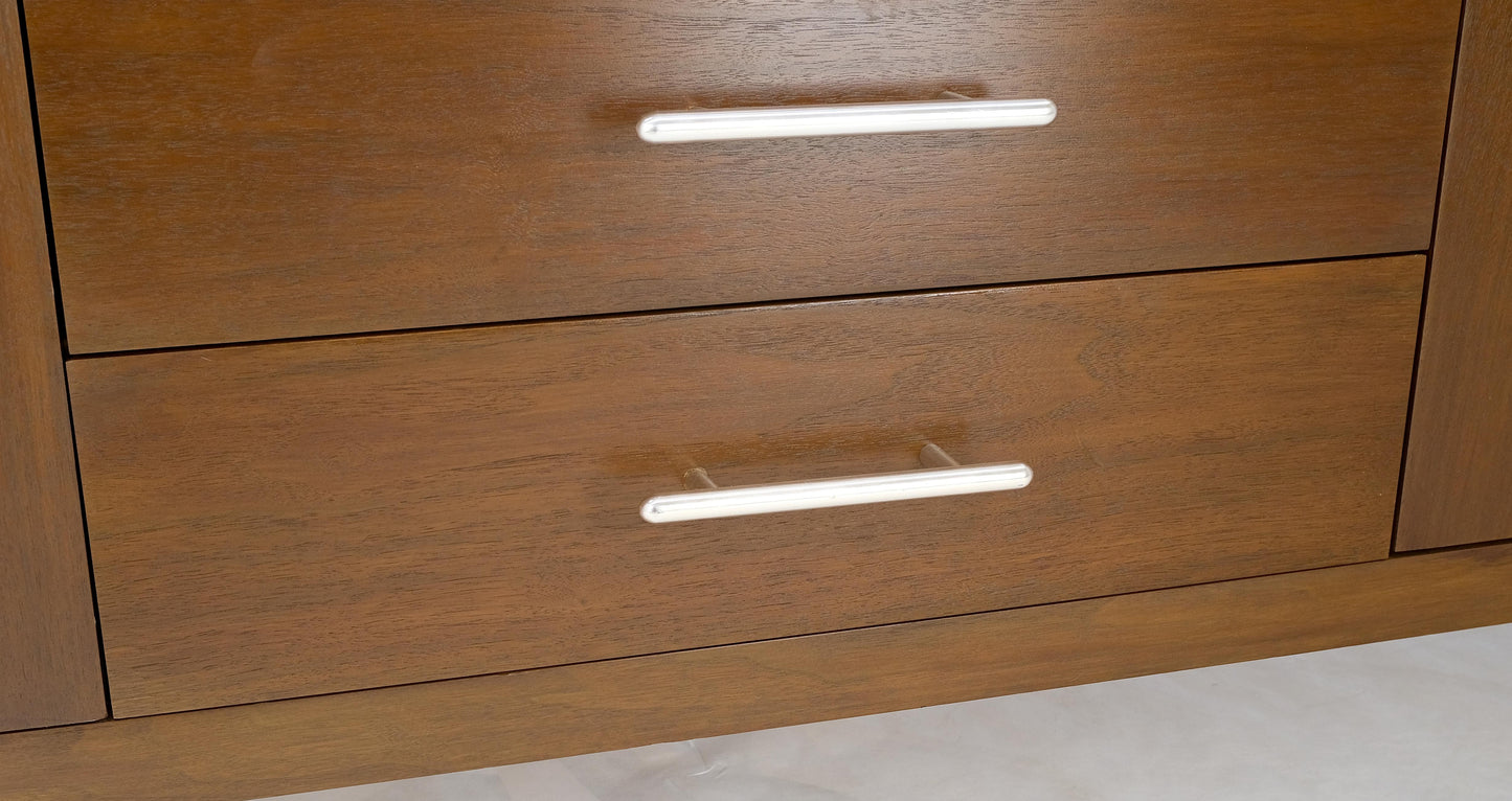 John Stuart Walnut Mid-Century Modern Long Credenza Dresser Pull Out Shelf Mint!