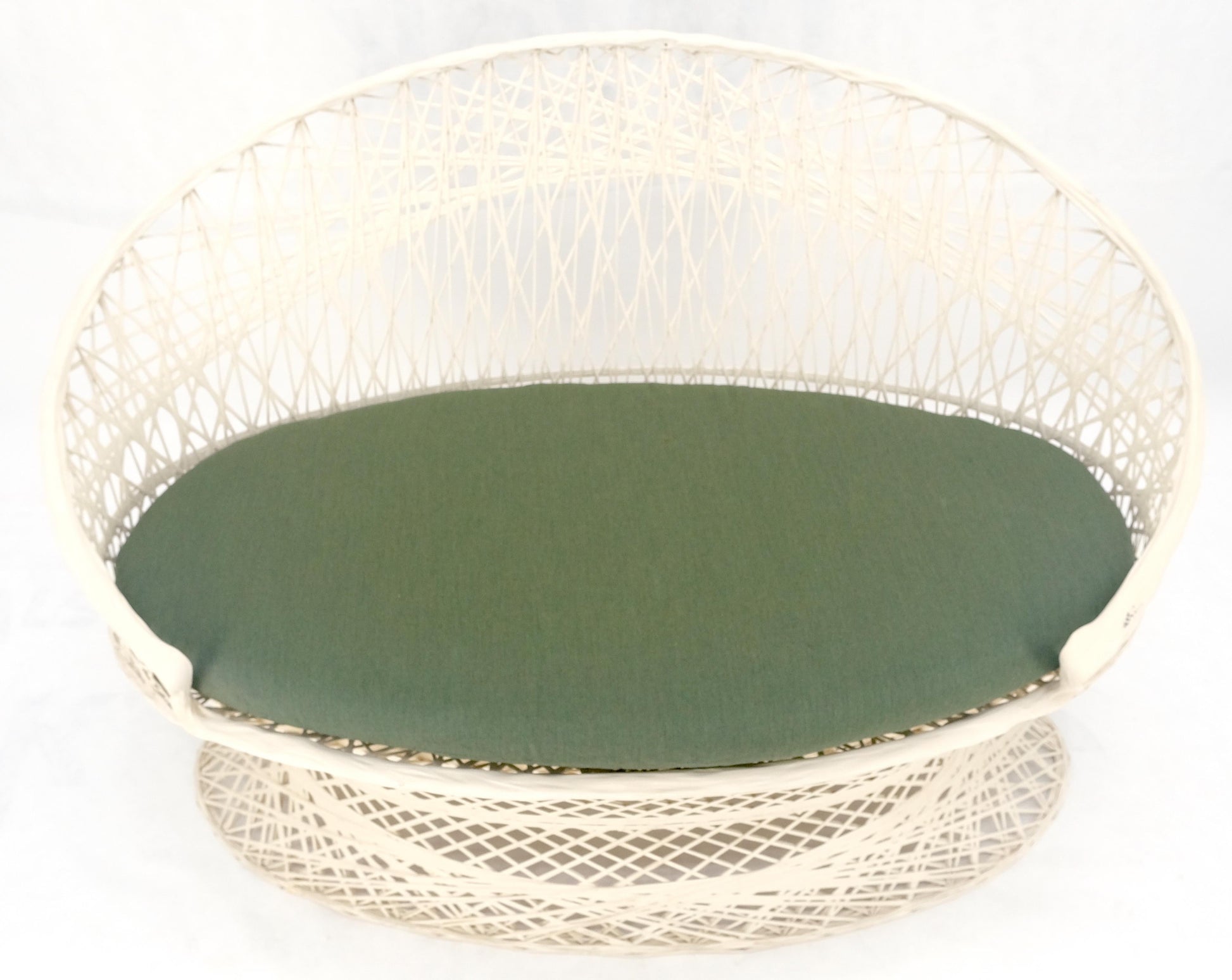 EstablishedLines Russel Woodard Spun Fiberglass Oval Outdoor Loveseat Mid Century Modern MINT