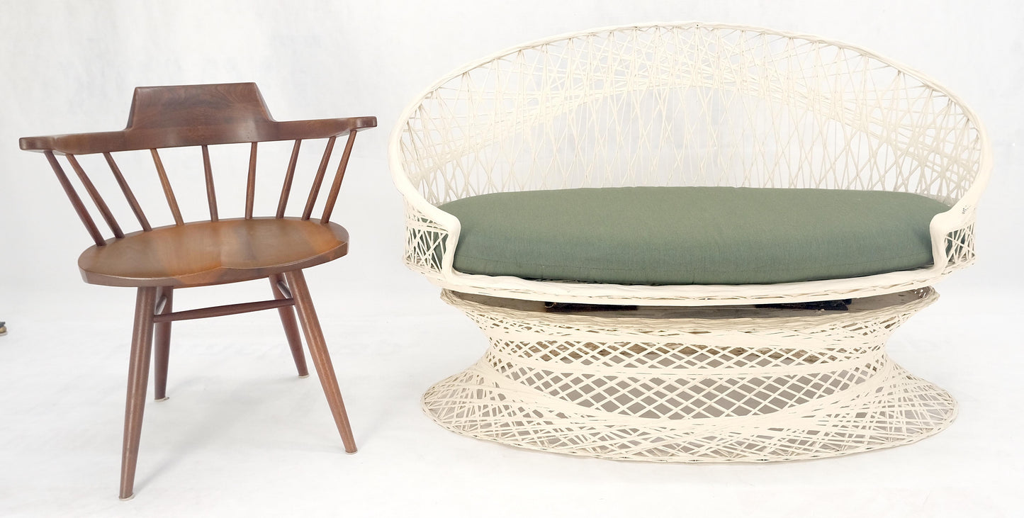 EstablishedLines Russel Woodard Spun Fiberglass Oval Outdoor Loveseat Mid Century Modern MINT