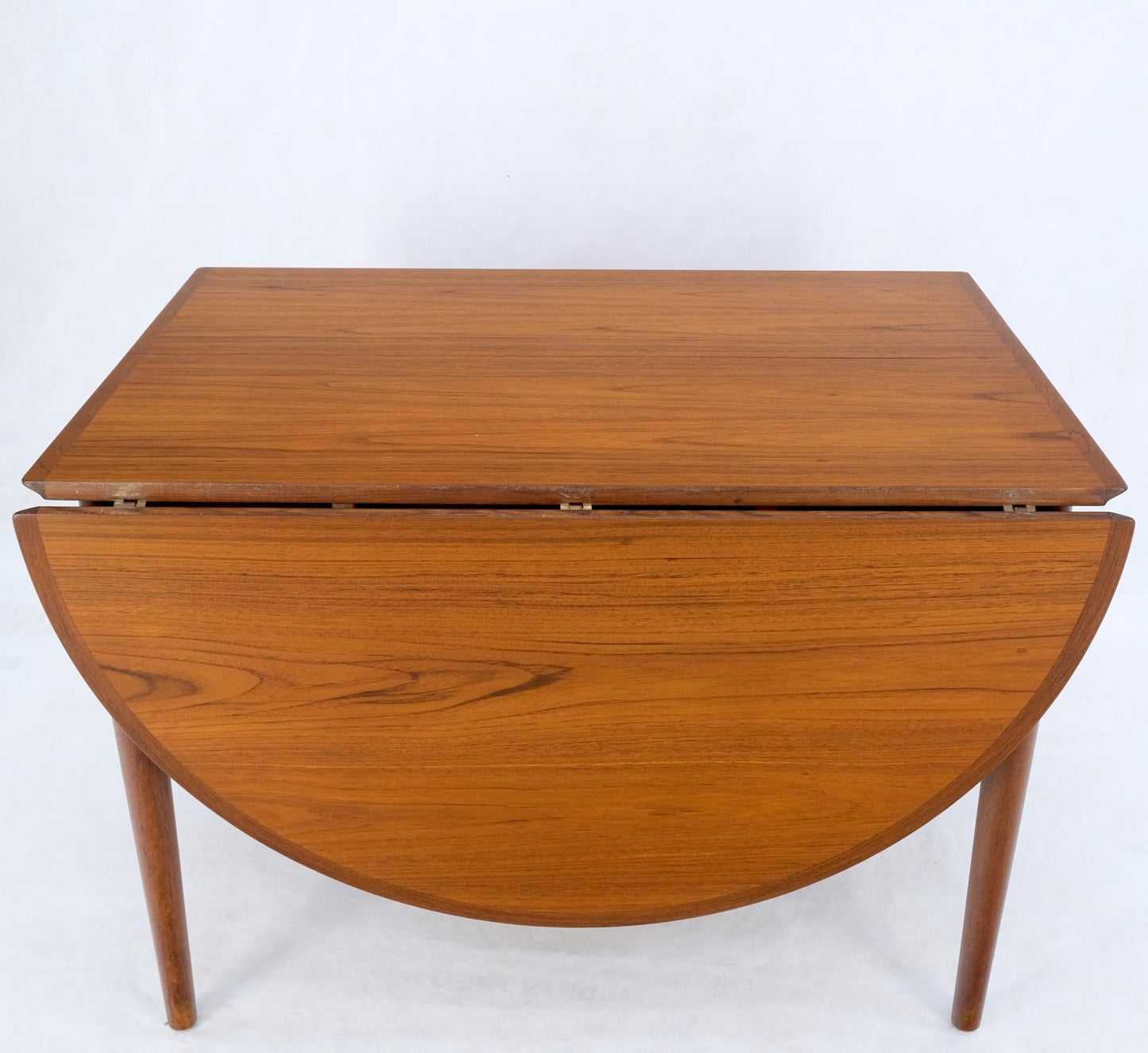 EstablishedLines Danish Mid Century Modern Teak Drop Leaf Dining Table w/ 2 Leaves Boards MINT