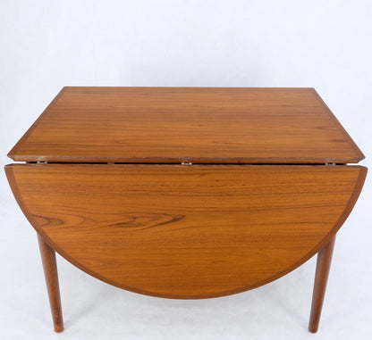 EstablishedLines Danish Mid Century Modern Teak Drop Leaf Dining Table w/ 2 Leaves Boards MINT