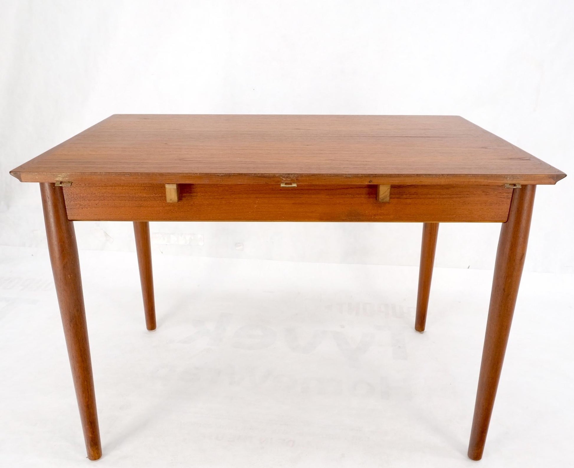EstablishedLines Danish Mid Century Modern Teak Drop Leaf Dining Table w/ 2 Leaves Boards MINT