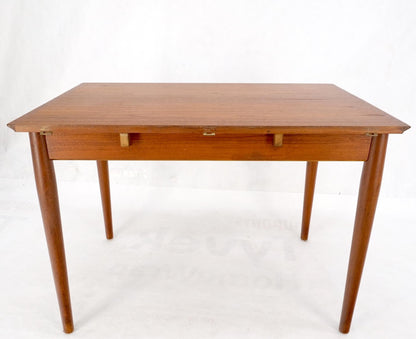 EstablishedLines Danish Mid Century Modern Teak Drop Leaf Dining Table w/ 2 Leaves Boards MINT