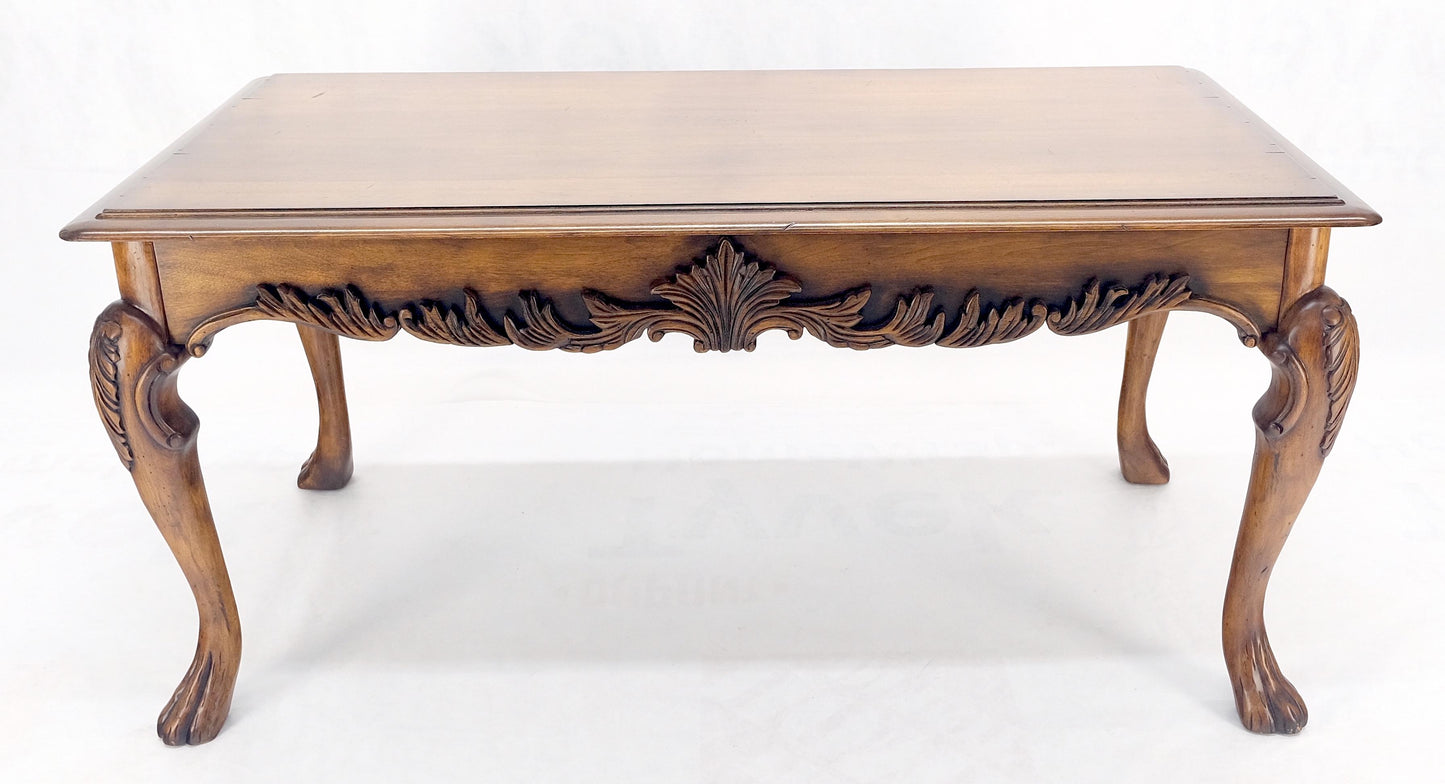 Spanish Colonial Carved Walnut 1 Drawer Writing Library Table Desk Console MINT!