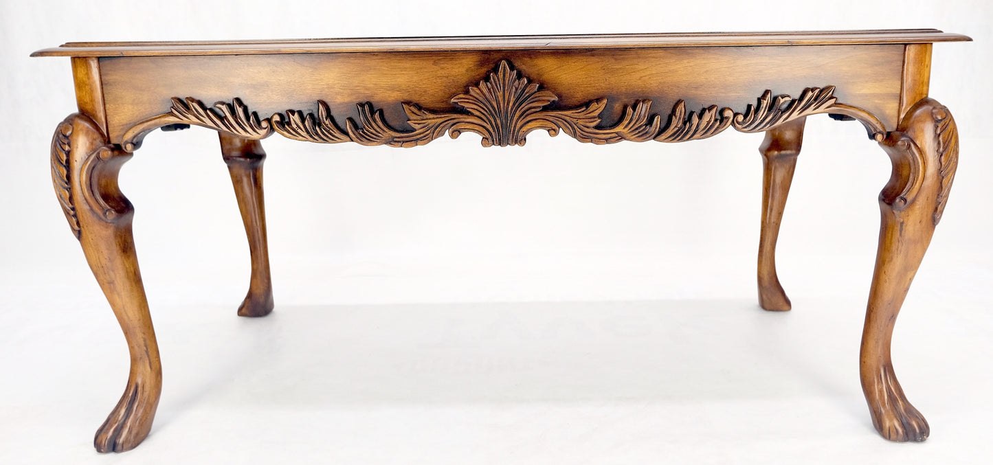 Spanish Colonial Carved Walnut 1 Drawer Writing Library Table Desk Console MINT!