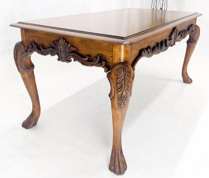 Spanish Colonial Carved Walnut 1 Drawer Writing Library Table Desk Console MINT!