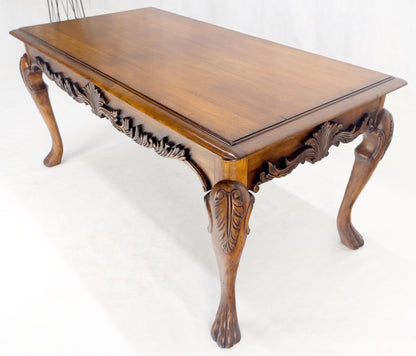 EstablishedLines Spanish Colonial Carved Walnut 1 Drawer Writing Library Table Desk Console MINT!