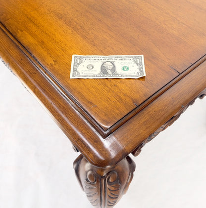 Spanish Colonial Carved Walnut 1 Drawer Writing Library Table Desk Console MINT!