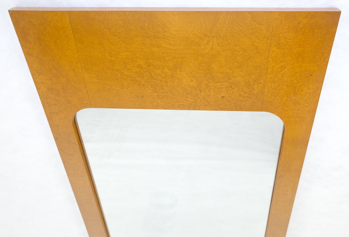Modern Golden Natural Burl Wood Bedroom Wall Mirror  21" x 47" Contemporary Design