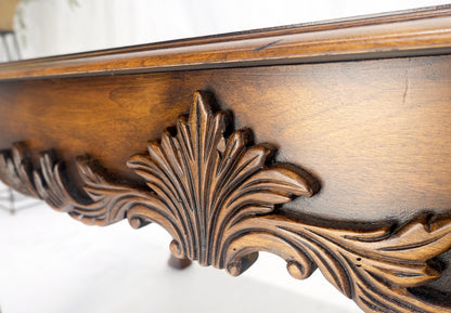 EstablishedLines Spanish Colonial Carved Walnut 1 Drawer Writing Library Table Desk Console MINT!
