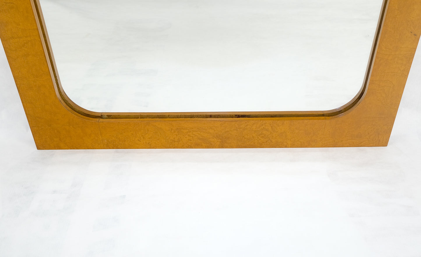 Modern Golden Natural Burl Wood Bedroom Wall Mirror  21" x 47" Contemporary Design