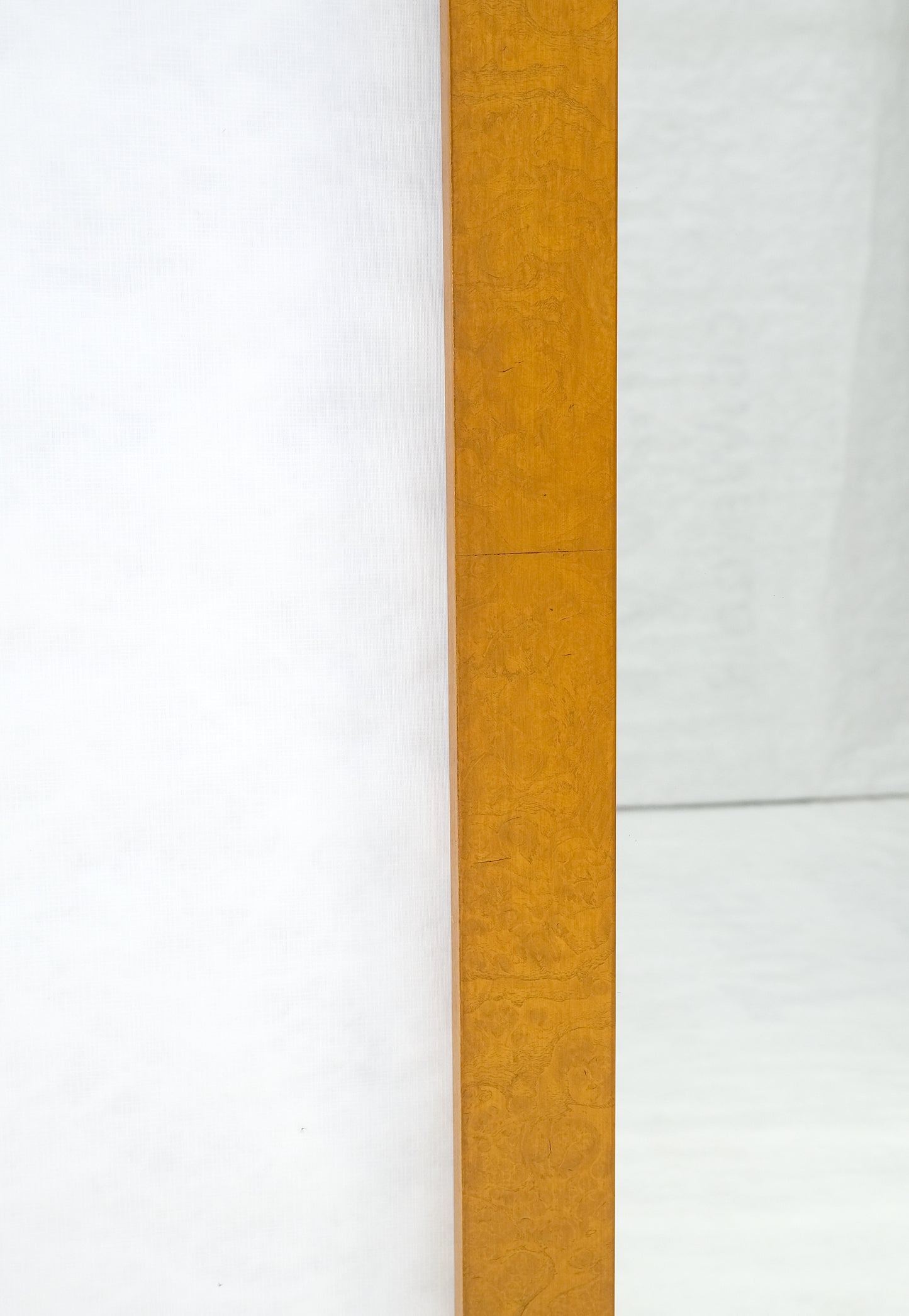 Modern Golden Natural Burl Wood Bedroom Wall Mirror  21" x 47" Contemporary Design
