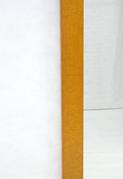 Modern Golden Natural Burl Wood Bedroom Wall Mirror  21" x 47" Contemporary Design