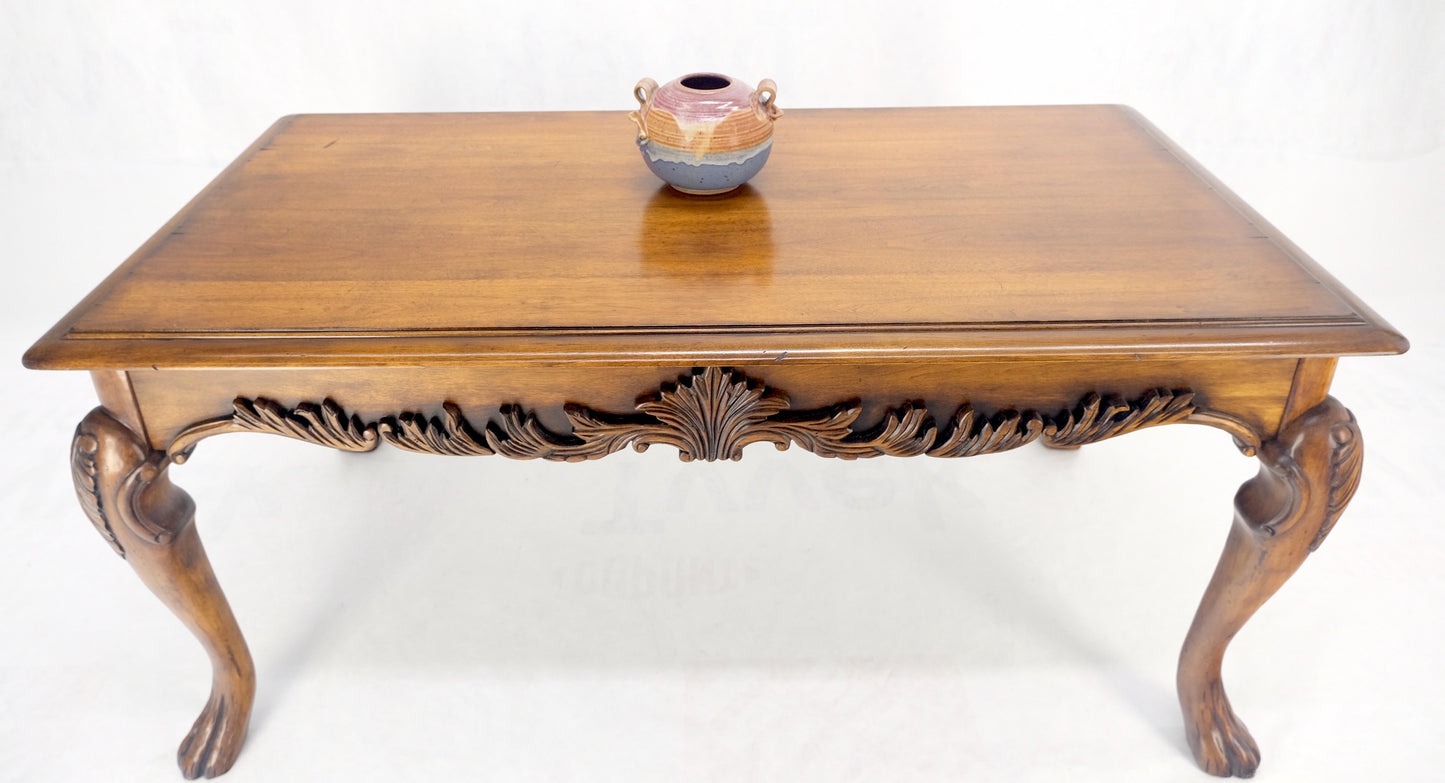 Spanish Colonial Carved Walnut 1 Drawer Writing Library Table Desk Console MINT!