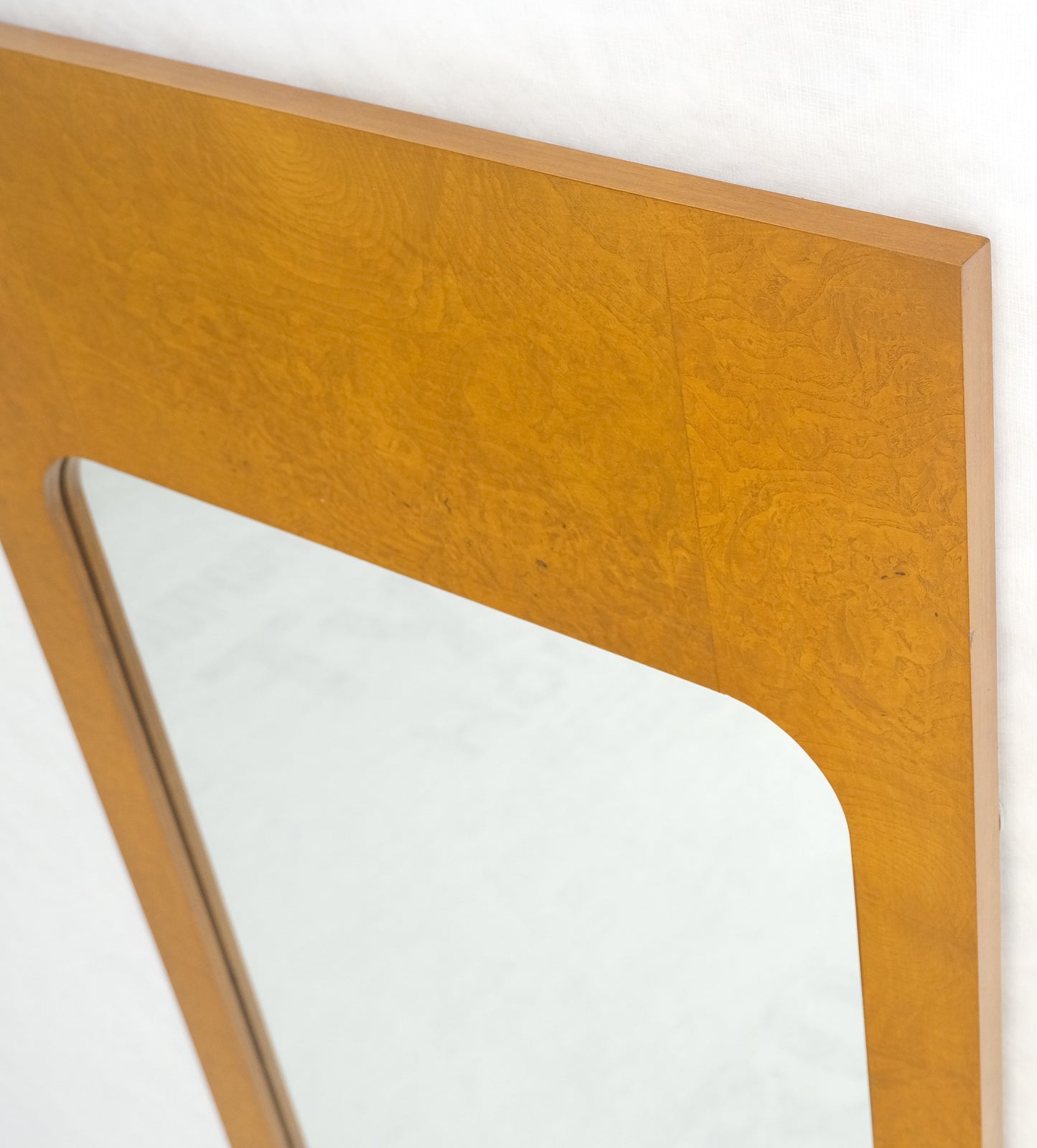 Modern Golden Natural Burl Wood Bedroom Wall Mirror  21" x 47" Contemporary Design