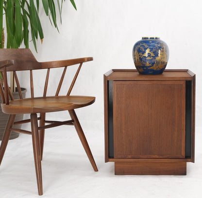 EstablishedLines Cube Shape One Door One Drawer Compartment Side End Table