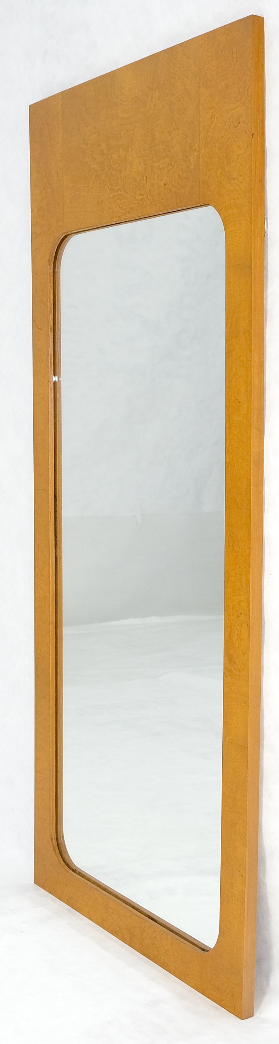 Modern Golden Natural Burl Wood Bedroom Wall Mirror  21" x 47" Contemporary Design